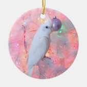 WF Lutino Cockatiel in der Keramik Ornament (Vorne)