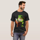 WFH Manager Frog at Desk Humor Shirt (Vorne ganz)