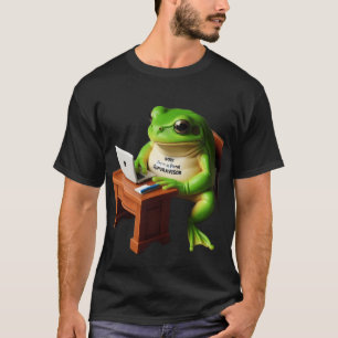WFH-Manager-Frosch-am-Schreibtisch-Humor-Shirt T-Shirt