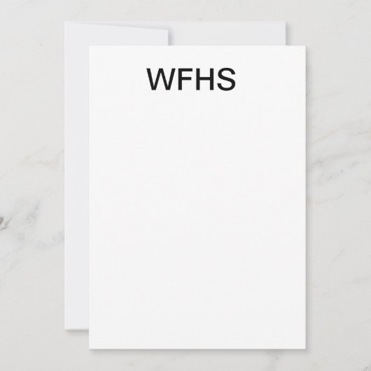 WFHS EINLADUNG (Vorderseite)