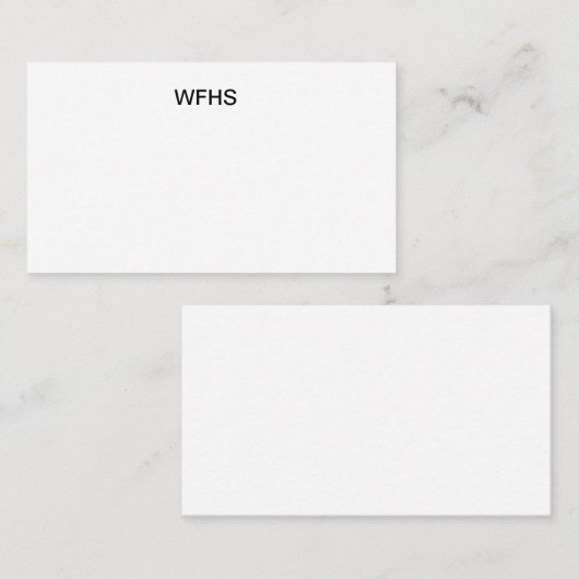 WFHS VISITENKARTE (Vorne/Hinten)