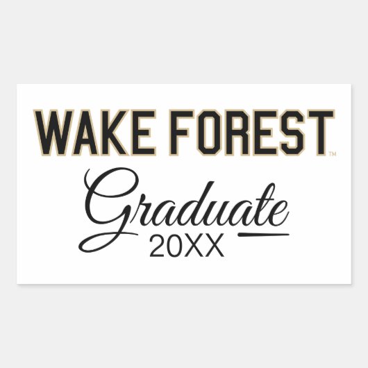 WFU | Geweckt Wald Rechteckiger Aufkleber (Vorderseite)