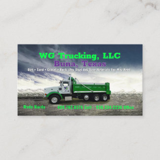 WG Truck Business Card Visitenkarte