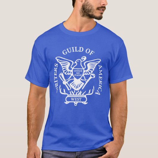 WGA Writers Guild of America on Strike T-Shirt (Vorderseite)