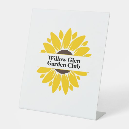 WGGC-Gartenflagge Sockelschild (Vorderseite)