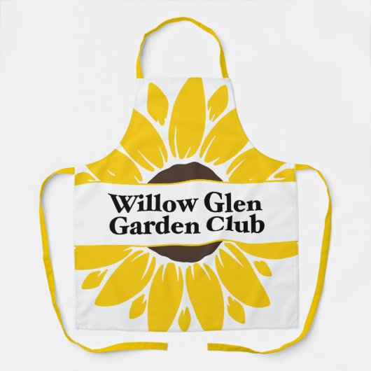 WGGC-Schürze mit gelben Gurten Schürze (Vorderseite)