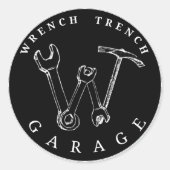 WGT Black Logo Sticker (Vorderseite)