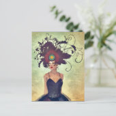 WH 002 Surreal Gothic Art Postcard Postkarte (Stehend Vorderseite)
