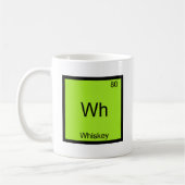 Wh - Whisky-lustiges Chemie-Element-Symbol-T-Shirt Kaffeetasse (Links)