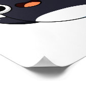 Wha-le-llujah Funny Animal Whale Pun Poster (Ecke)