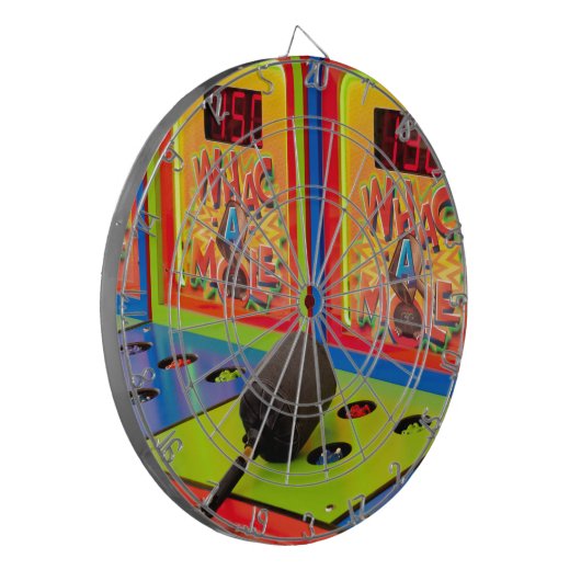 Whach A Mole Arcade Game Dartscheibe (Vorderseite Links)