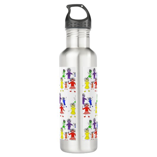 Whack-A-Do Edelstahlflasche (Rückseite)