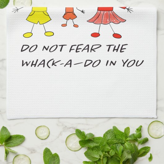 Whack-A-Do Geschirrtuch (Gefaltet)