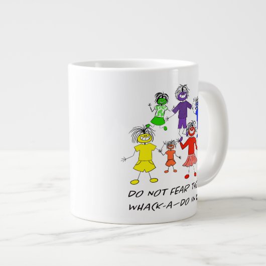 Whack-A-Do Jumbo-Tasse (Vorderseite Rechts)