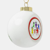 Whack-A-Do Keramik Kugel-Ornament (Links)