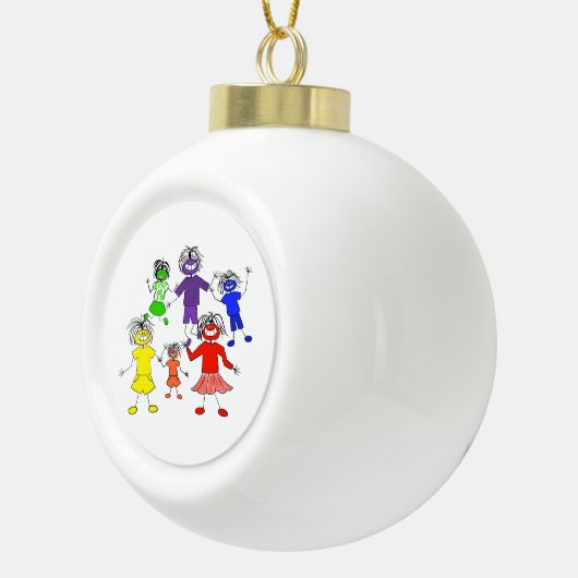 Whack-A-Do Keramik Kugel-Ornament (Rechts)