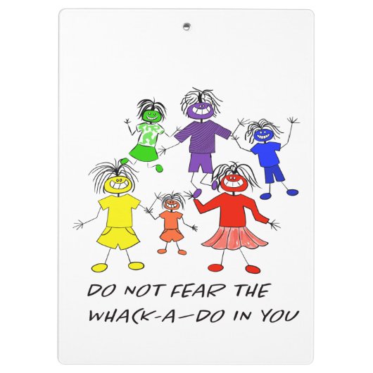 Whack-A-Do Klemmbrett (Rückseite)