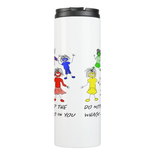 Whack-A-Do Thermosbecher (Rückseite)