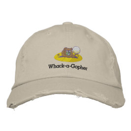 Whack-A-Gopher bestickt Funny Golf Cap Design Bestickte Baseballkappe