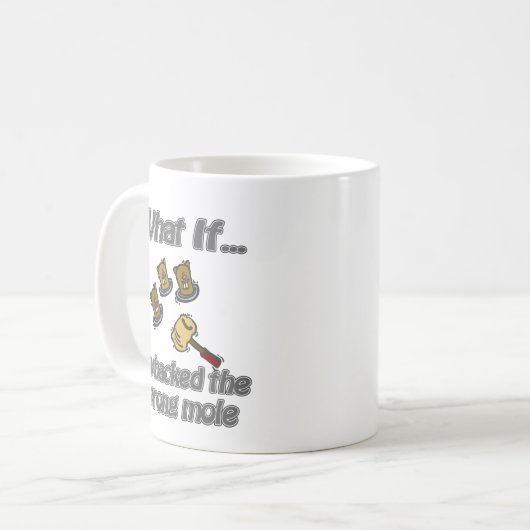 whack eine Mole Kaffeetasse (Vorderseite Links)