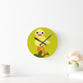 Whacky Bird Clock Runde Wanduhr (Zuhause)