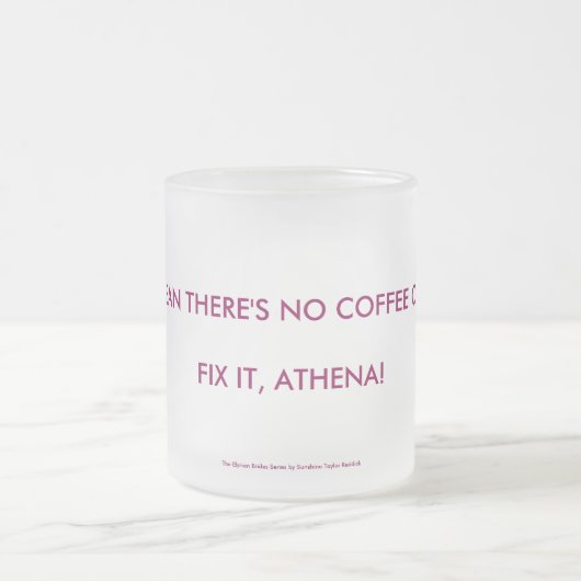 Whadaya, das dort gemein ist, ist kein Kaffee auf Mattglastasse (Mittel)