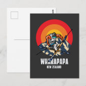 Whakapapa Ski Neuseeland Postkarte (Vorne/Hinten)