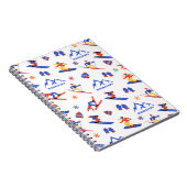 Whakapapapapa Neuseeland Ski-Snowboardmuster Notizblock (Rechte Seite)