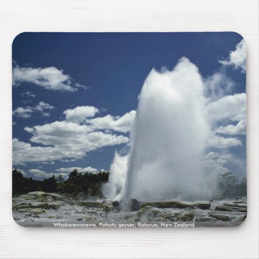 Whakarewarewa, Pohutu Geysir, Rotorua, Neuseeland Mousepad (Vorne)