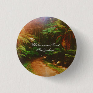 Whakarewarewa-Wald, Rotorua, Neuseeland Button