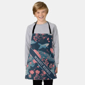 Whalblütenfarbenes Personalisiertes Muster Schürze (Getragen)