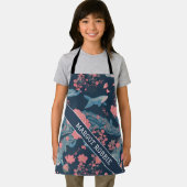 Whalblütenfarbenes Personalisiertes Muster Schürze (Insitu)