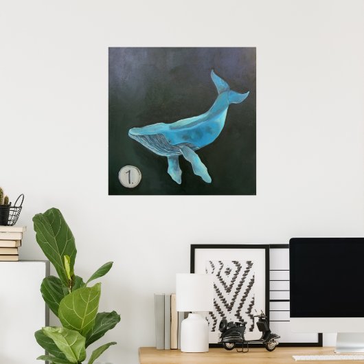 Whale 1 - Print Poster (Heimbüro)