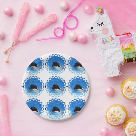 whale-51 pappteller (Party)