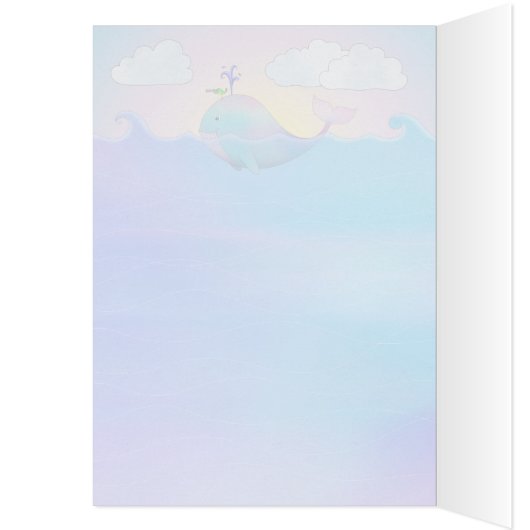 Whale - 5" x 7" Art Card (Innen (Links))