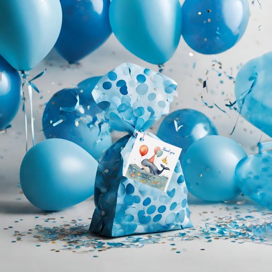 Whale a Time Boys Birthday Danke Geschenkanhänger