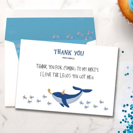 Whale a Time Danke Card