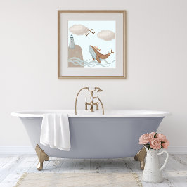 Whale Adventures - Kinder Kunst an der Küste Poster