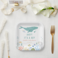 Whale Ahoy Es ist eine Baby-Dusche