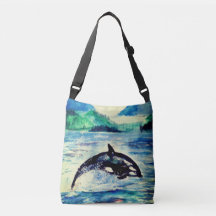 Whale Aquarell zeichnend Tote Bag