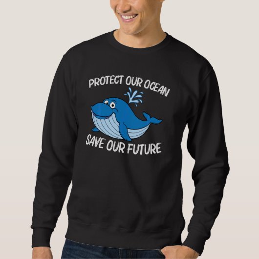 Whale Art for Men Orca Narwhal Blue Whales P Sweatshirt (Vorderseite)