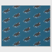 Whale Art Geschenkpapier (Flach)