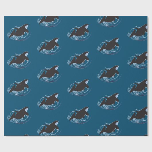 Whale Art Geschenkpapier (Flach)
