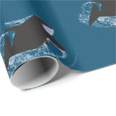 Whale Art Geschenkpapier (Rolleneckpunkt)