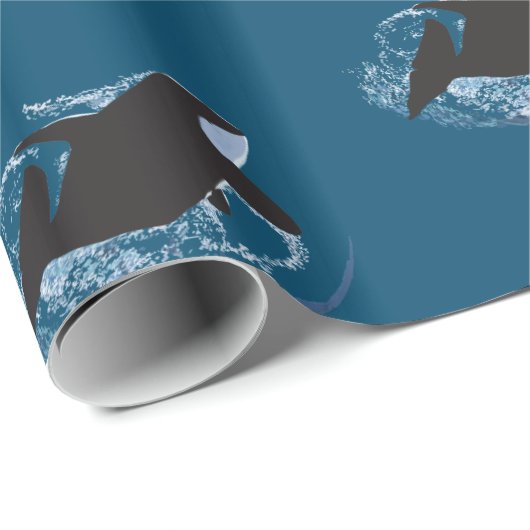 Whale Art Geschenkpapier (Rolleneckpunkt)