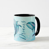 Whale Art Gift for Sea & Nature Lovers Tasse (VorderseiteRechts)