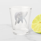 Whale Art Ocean Beach Schnapsglas (Rückseite)