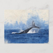 Whale Art Postkarte (Vorderseite)