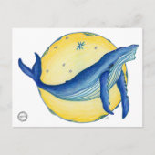 Whale Art, Sirian Starseed, Whale Postcard Postkarte (Vorderseite)
