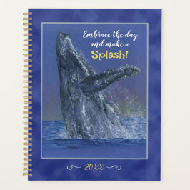 Whale Art with Fun Sprichwort Weekly/Daily Planer